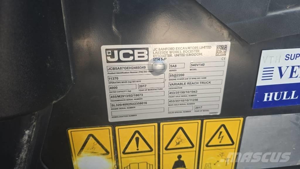 JCB 540-140 Teleskopiskie manipulatori