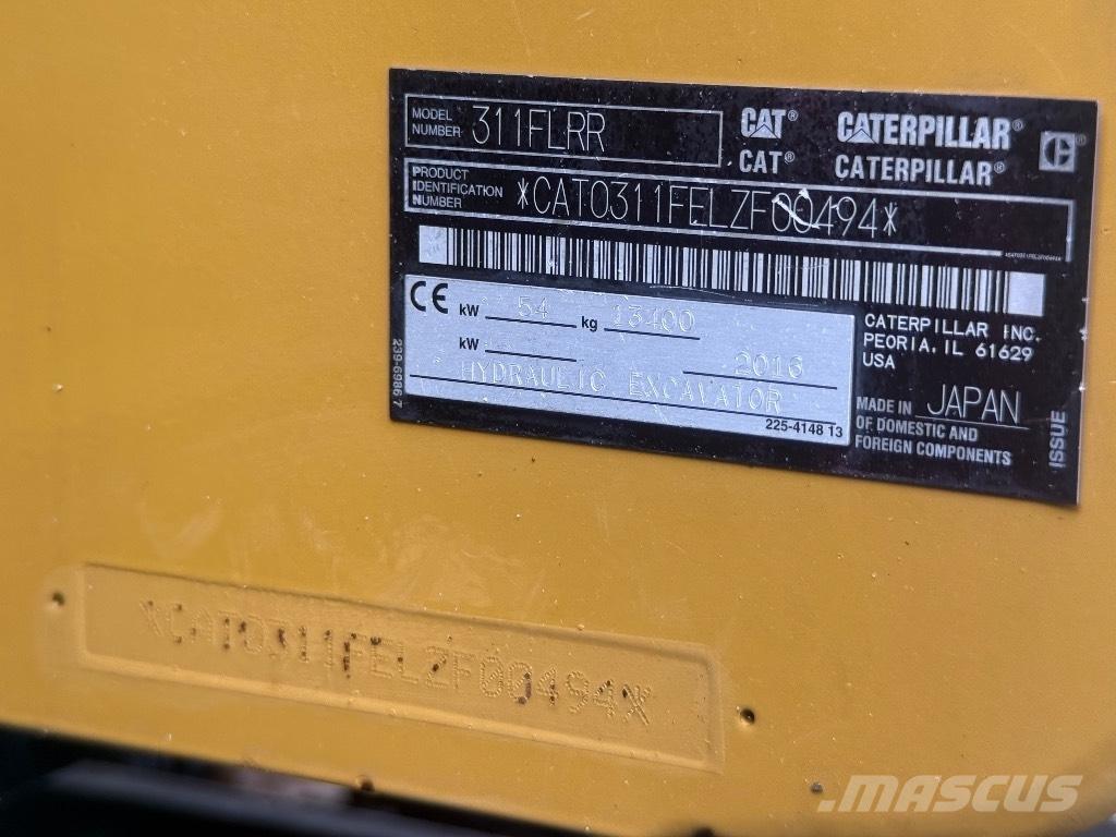 CAT 311 FL RR Kāpurķēžu ekskavatori