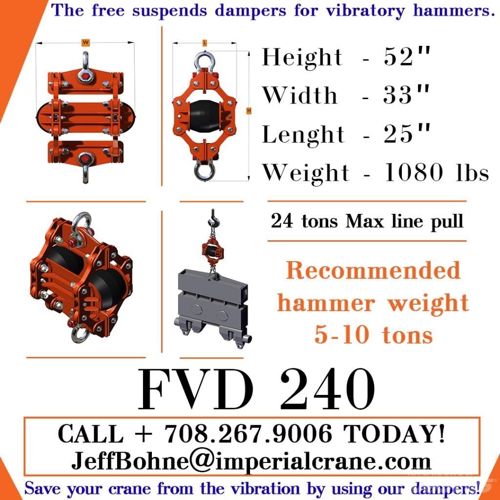 Finaros FVD 240 Hidrauliskie pāļu āmuri
