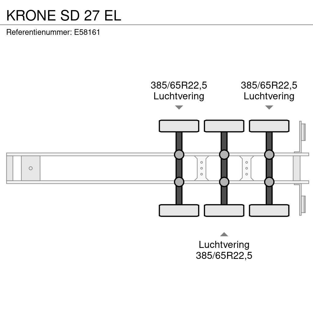 Krone SD 27 EL Tents treileri