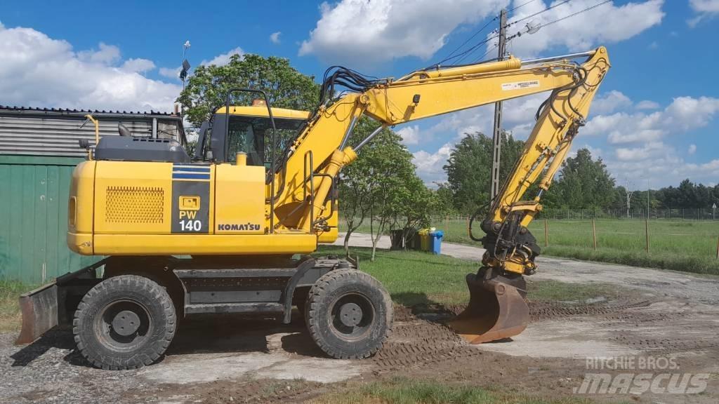 Komatsu PW 140-7 Ekskavatori uz riteņiem