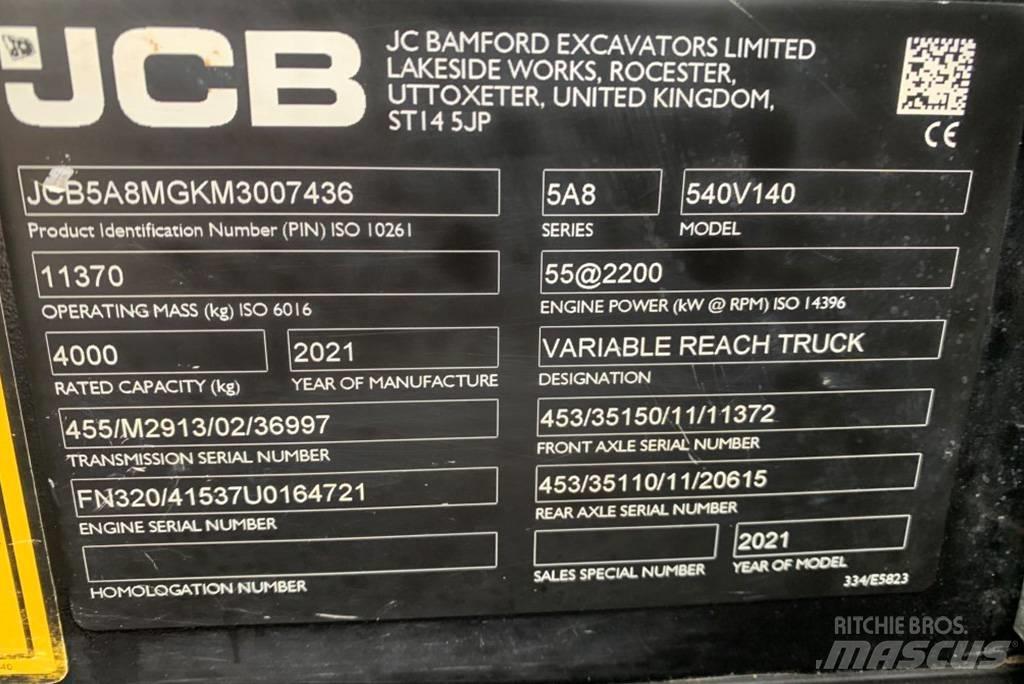 JCB 540-140 Teleskopiskie manipulatori
