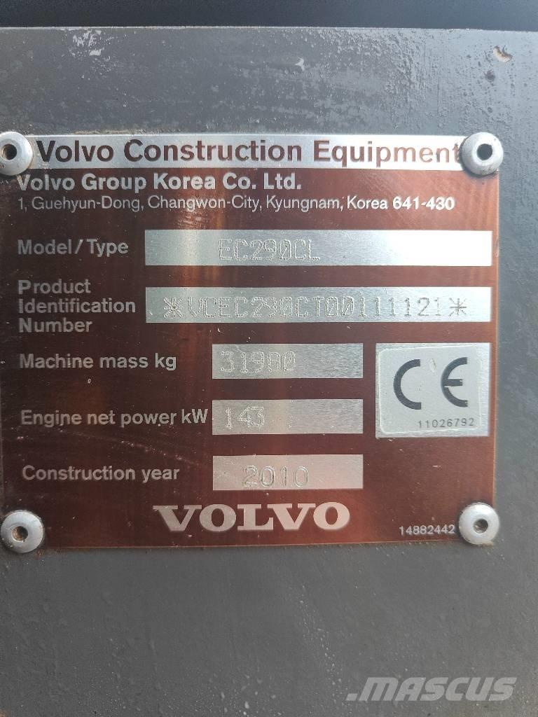 Volvo EC 290 C L Kāpurķēžu ekskavatori