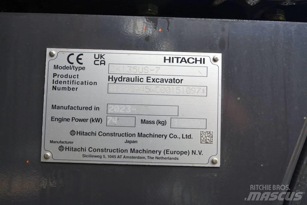 Hitachi ZX 135 US-7 Kāpurķēžu ekskavatori