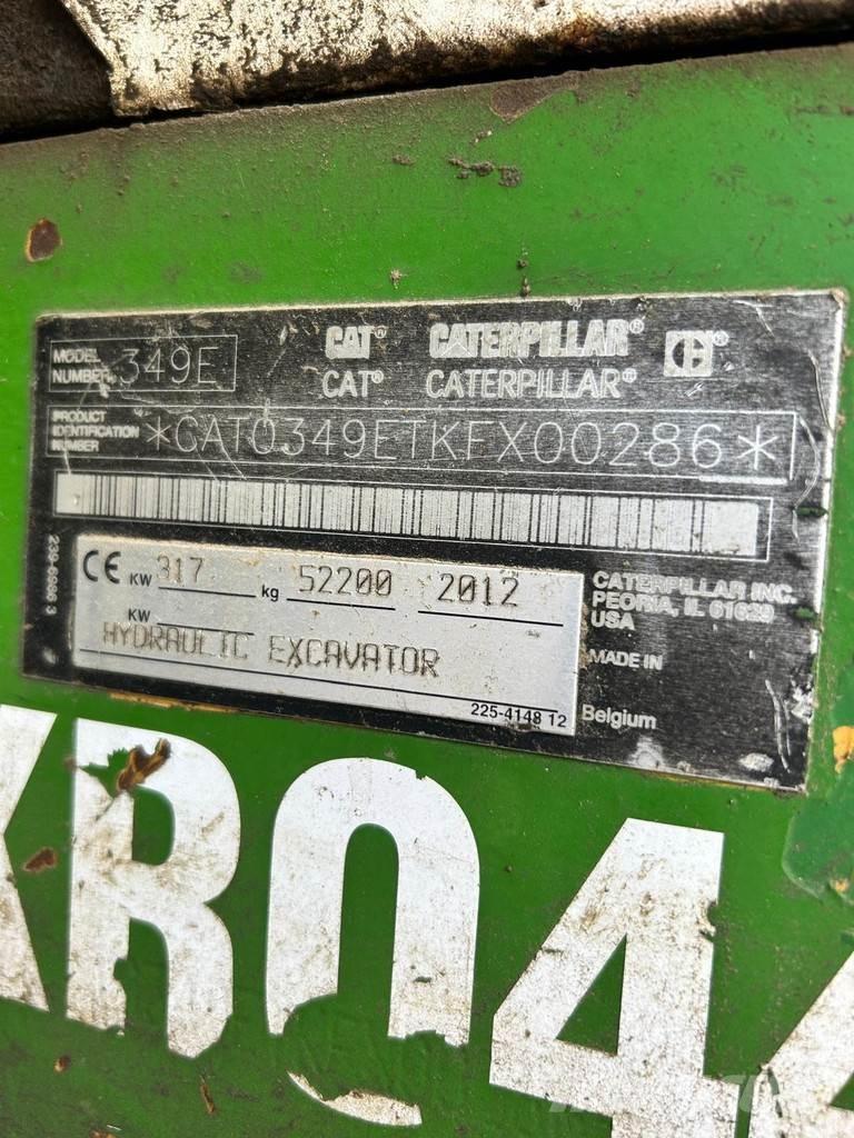 CAT 349EL VG Kāpurķēžu ekskavatori