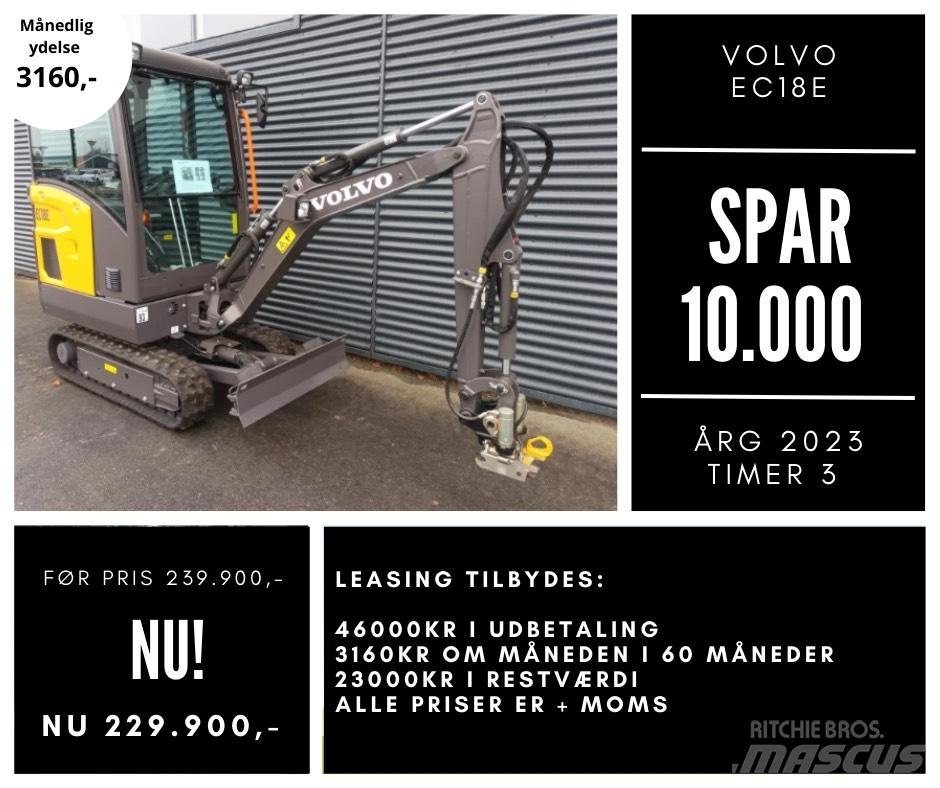 Volvo EC 18 E Mini ekskavatori < 7 t