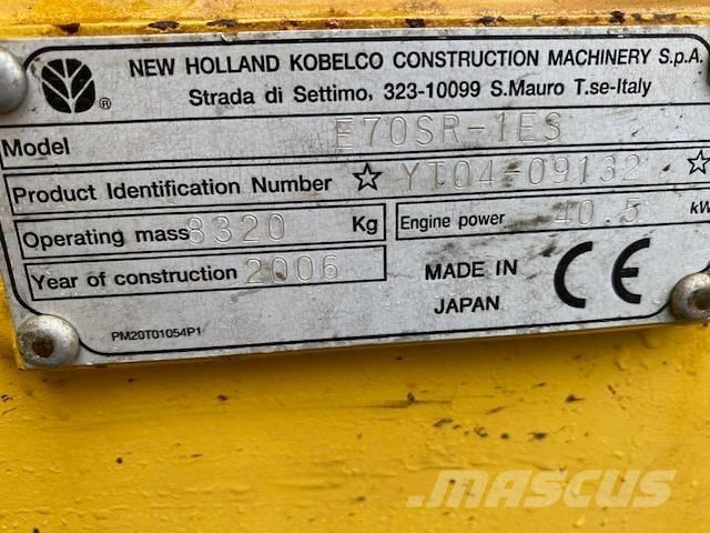 New Holland E 70 SR Vidēja lieluma ekskavatori 7 t - 12 t