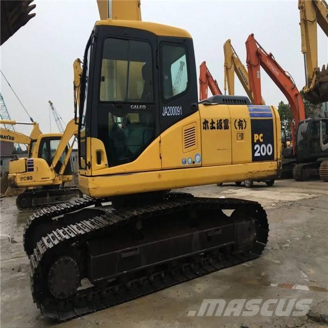 Komatsu pc200-7 Kāpurķēžu ekskavatori