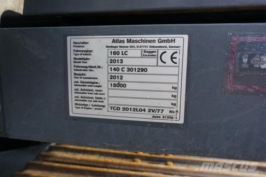 Atlas 160 LC Kāpurķēžu ekskavatori