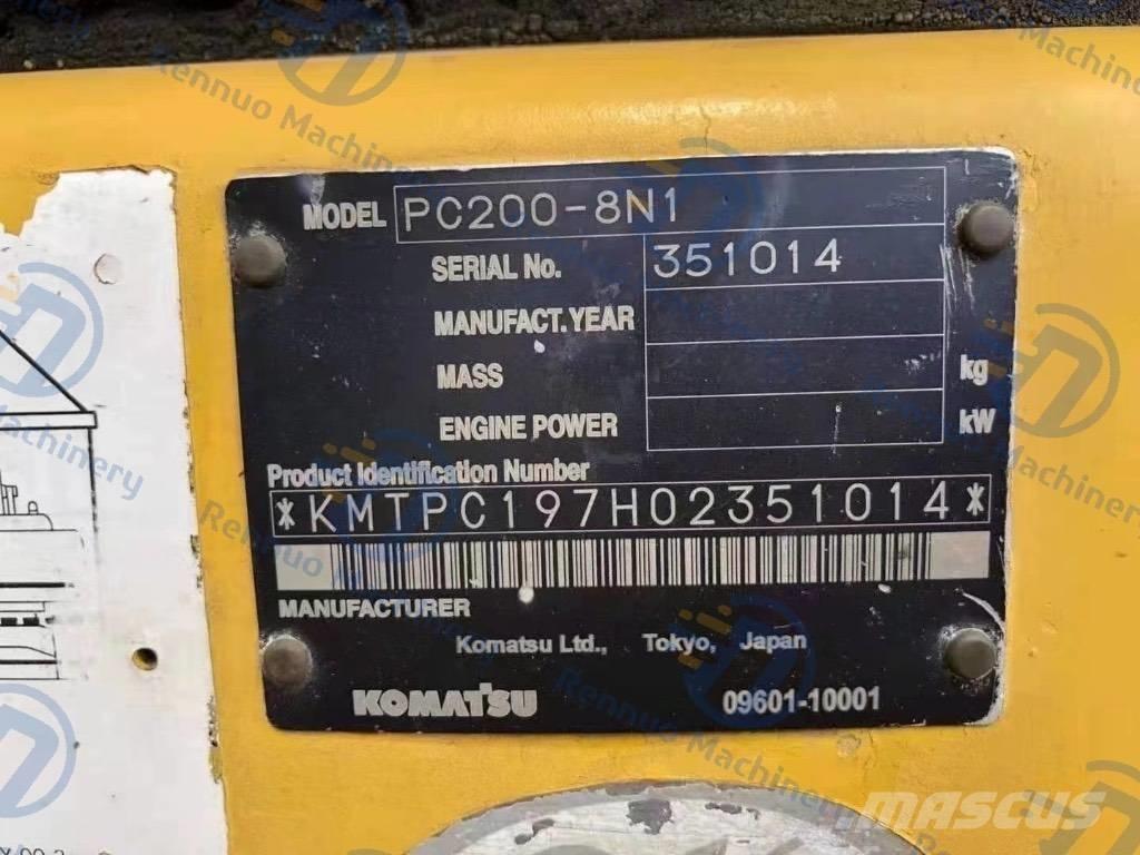 Komatsu PC 200-8N1 Kāpurķēžu ekskavatori
