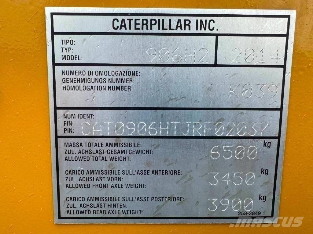 CAT 906 H 2 Iekrāvēji uz riteņiem