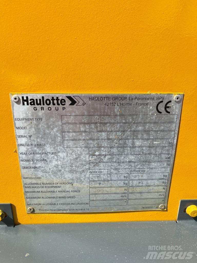 Haulotte Star-10AC Teleskopiskie pacēlāji