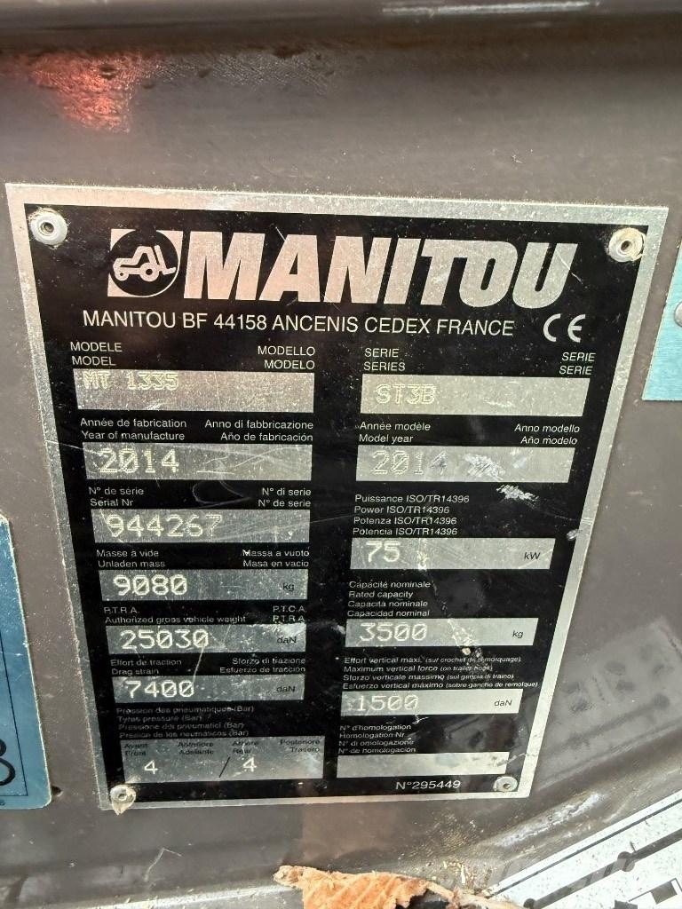 Manitou MT 1335 ST3B Teleskopiskie manipulatori