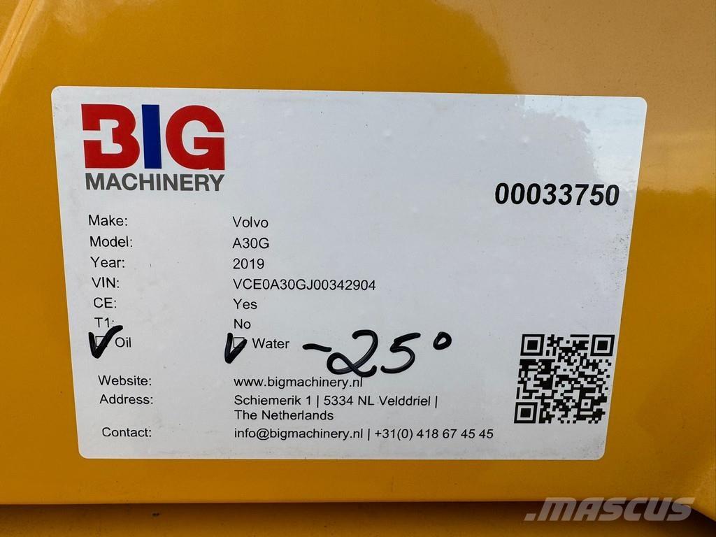 Volvo A30G Artikulētie pašizgāzēji