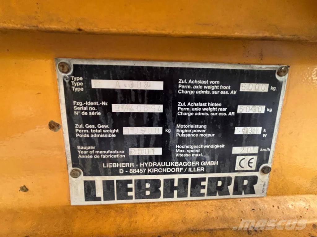 Liebherr A308 Ekskavatori uz riteņiem