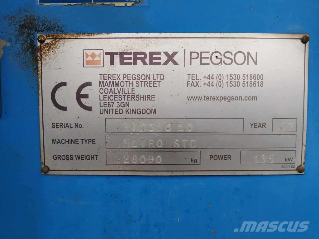 Terex Pegson Mobilie drupinātāji