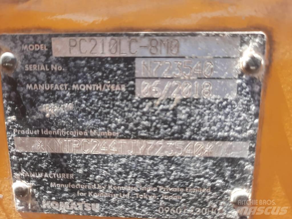 Komatsu PC 210 Kāpurķēžu ekskavatori