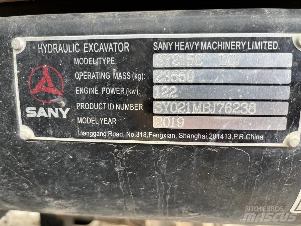 Sany SY215C Kāpurķēžu ekskavatori