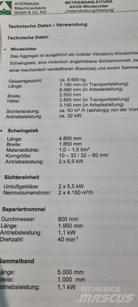 Avermann FDT 200M Šķirošanas aprīkojums