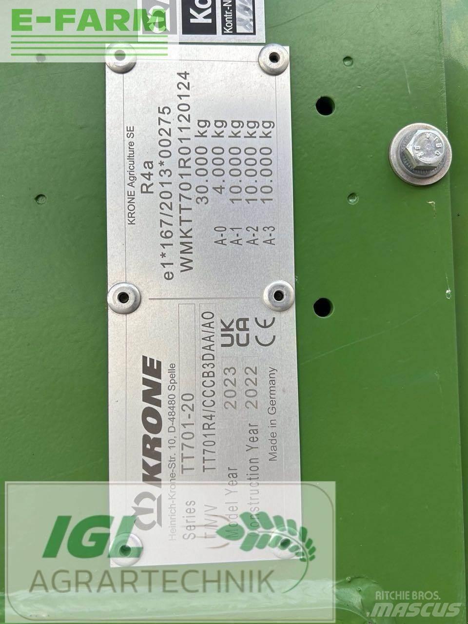 Krone tx 560 Graudu pārkraušanas piekabes