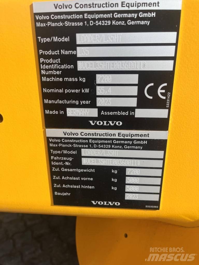 Volvo L35H Iekrāvēji uz riteņiem