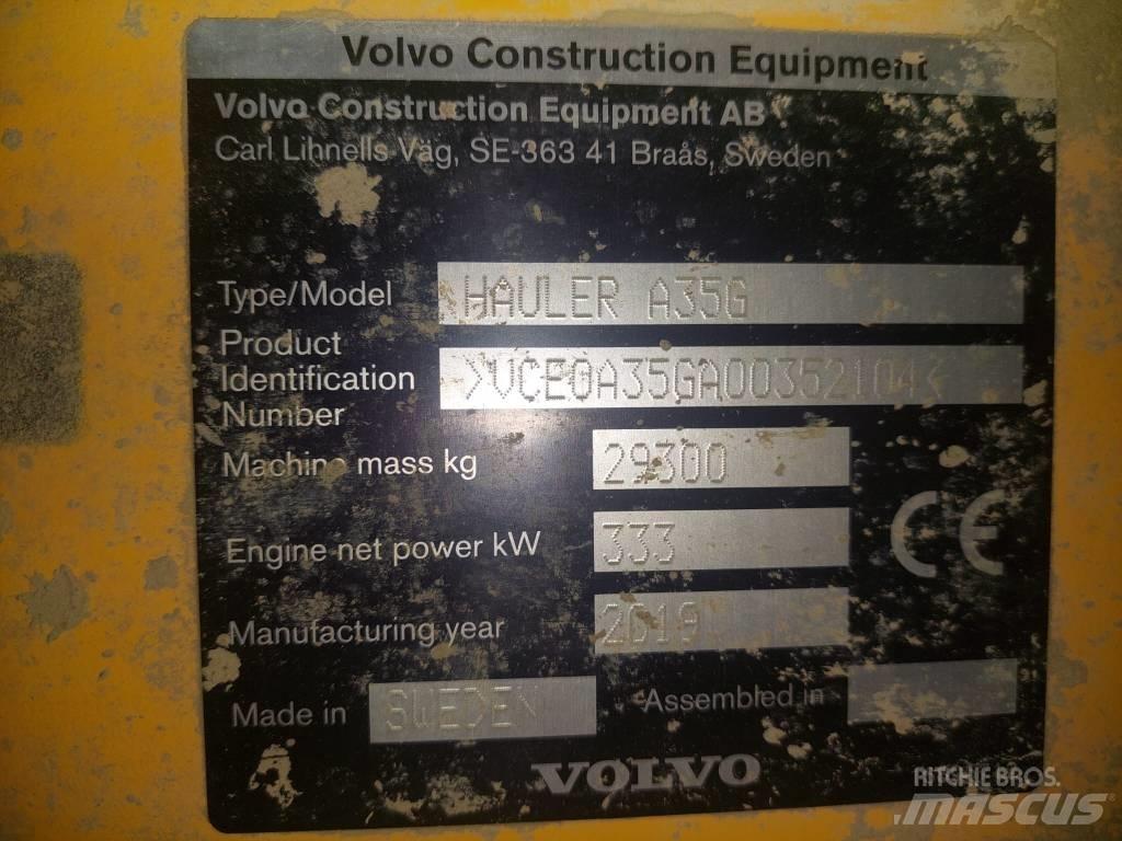 Volvo A 35 G Artikulētie pašizgāzēji