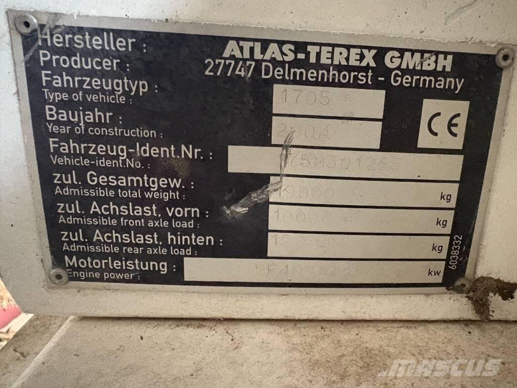 Terex 1705m Ekskavatori-iekrāvēji