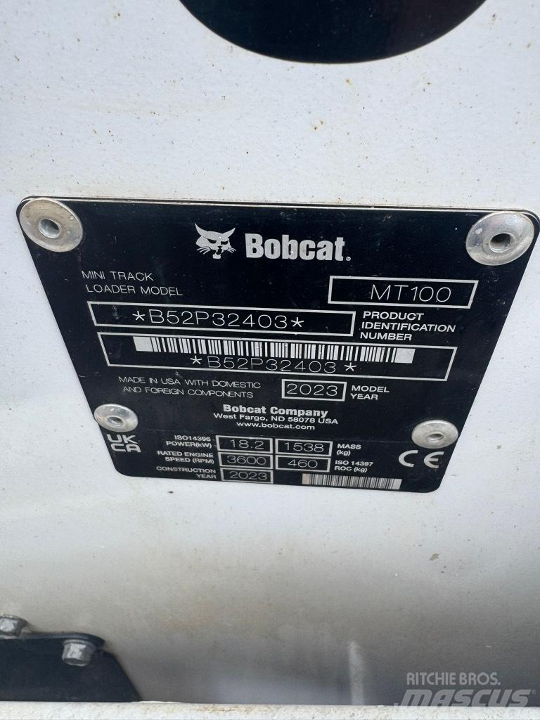 Bobcat MT 100 Kāpurķēžu iekrāvēji