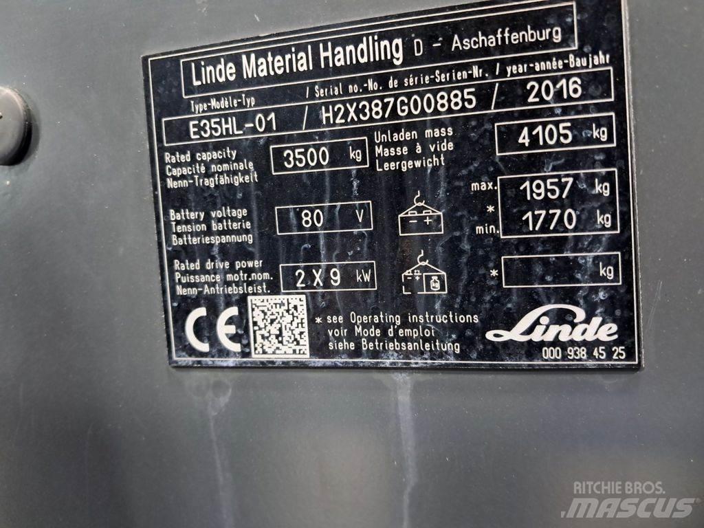 Linde E35HL-01 Elektriskie iekrāvēji