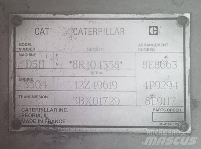 CAT D 5 H Kāpurķēžu buldozeri