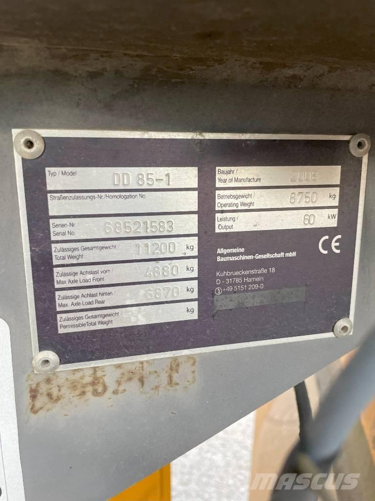 Volvo DD 85 Divvalču grunts veltņi