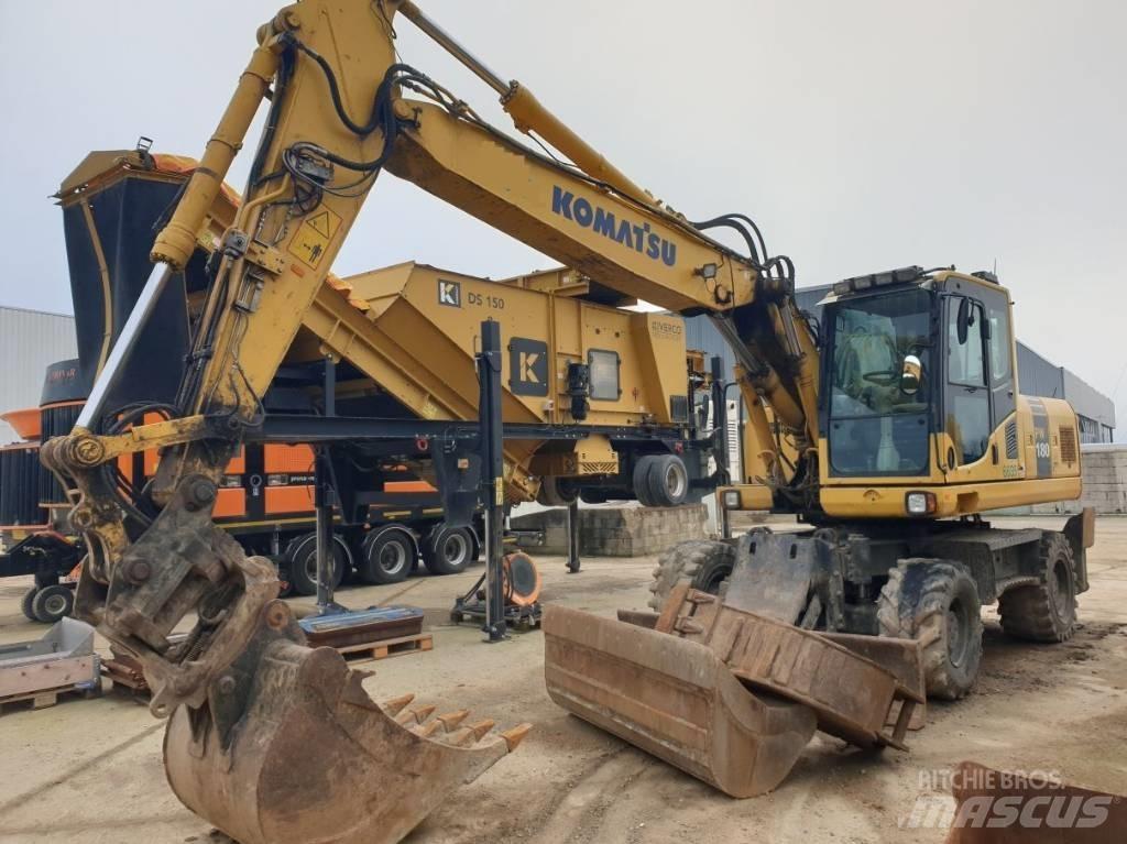 Komatsu PW180-7 Ekskavatori uz riteņiem
