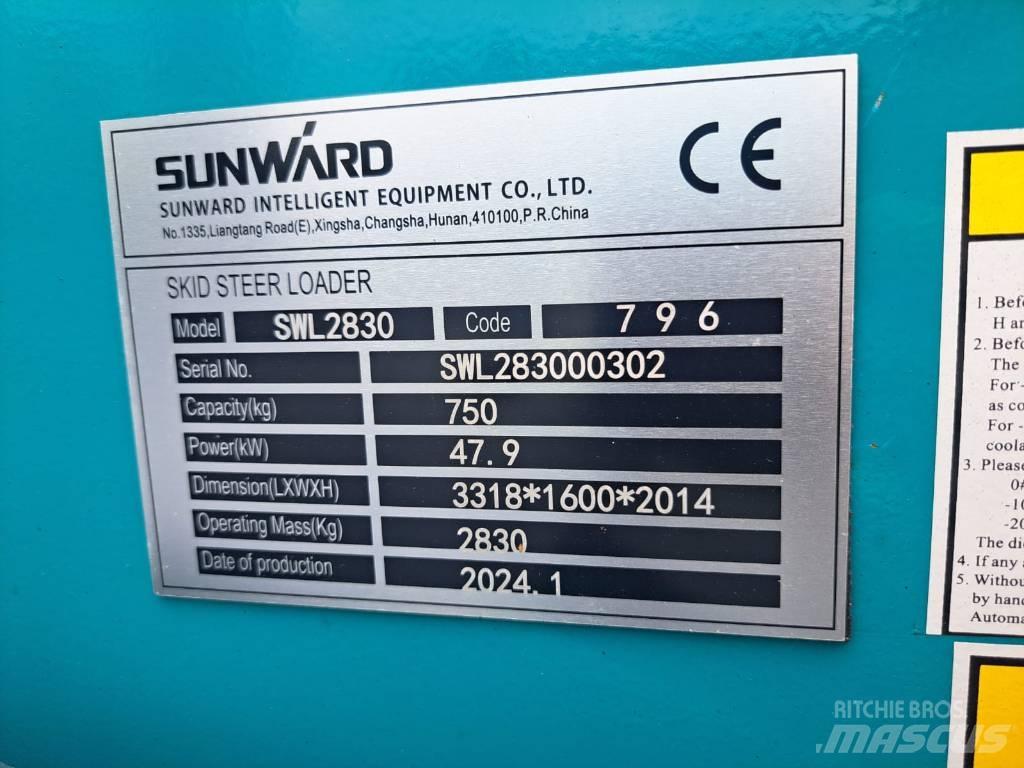 Sunward SWL 2830 Lietoti riteņu kompaktiekrāvēji