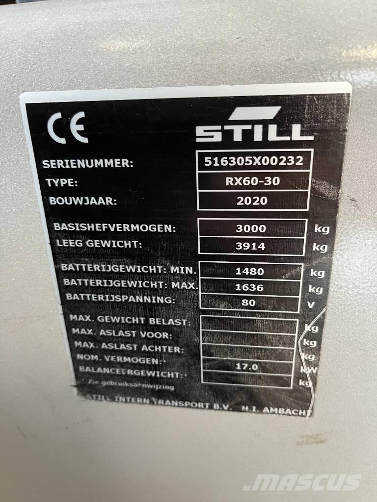 Still RX 60-30 Elektriskie iekrāvēji