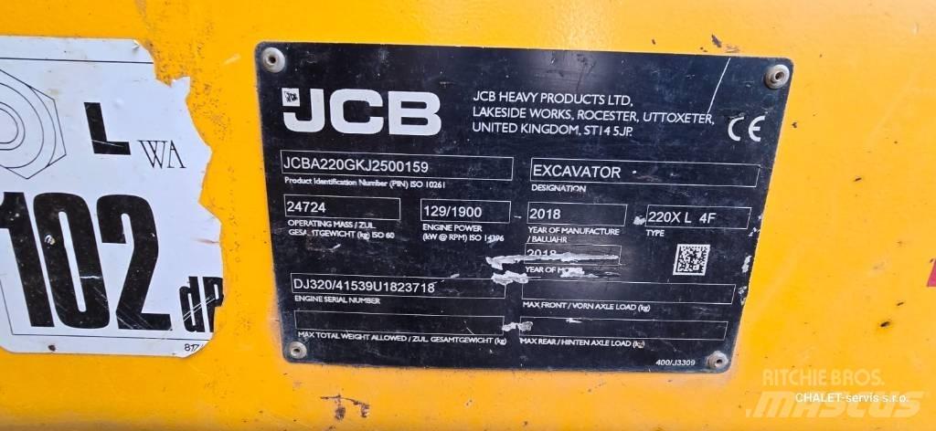 JCB 220 XL 4F Kāpurķēžu ekskavatori