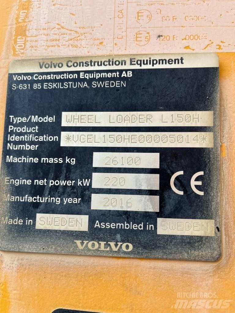 Volvo L150H Iekrāvēji uz riteņiem