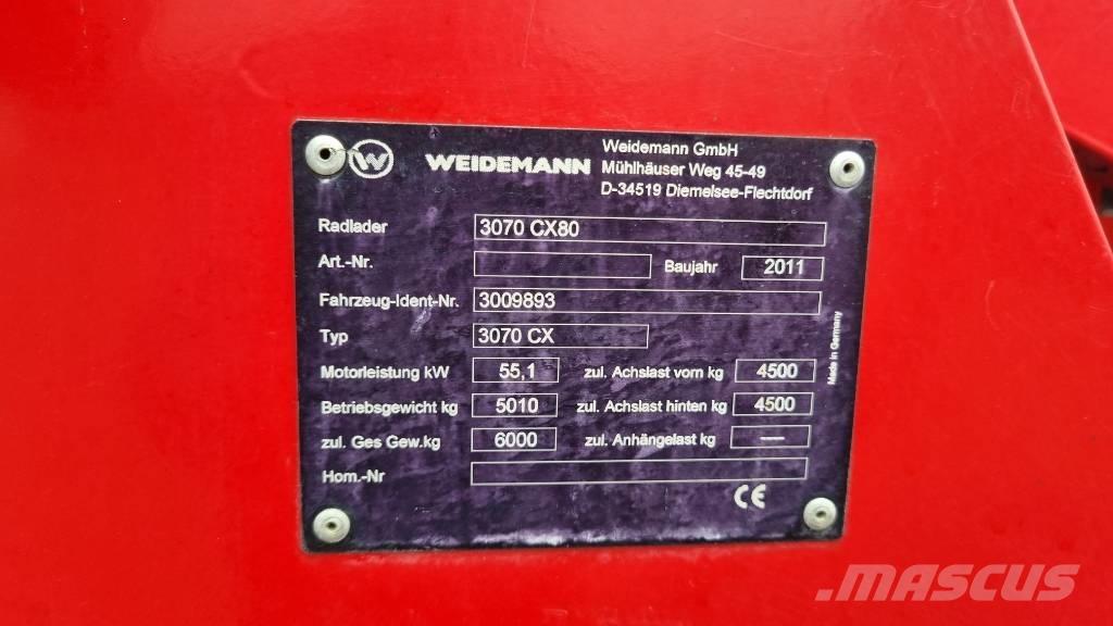 Weidemann 3070CX60 Iekrāvēji uz riteņiem