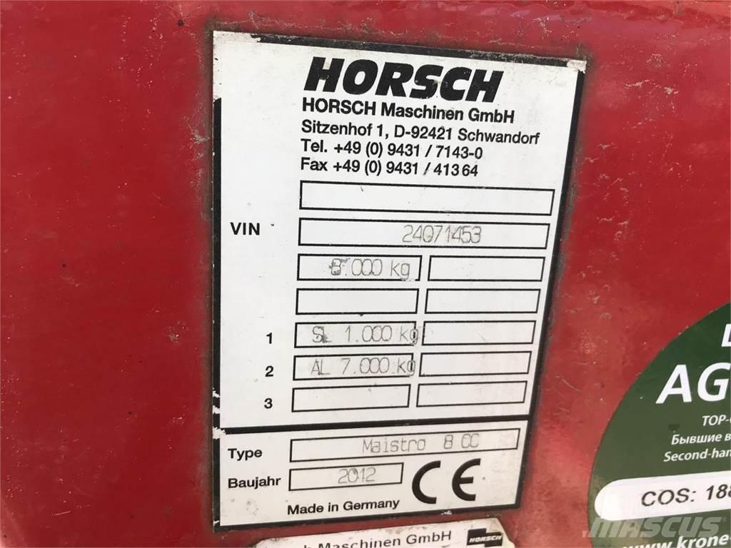 Horsch Maistro 8CC Precīzās izsējas sējmašīnas 