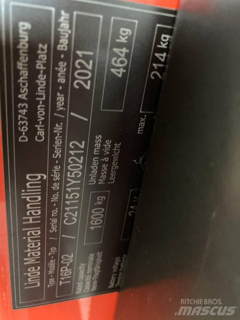 Linde T16P/1151-02 Hidrauliskās stalažas ar platformu