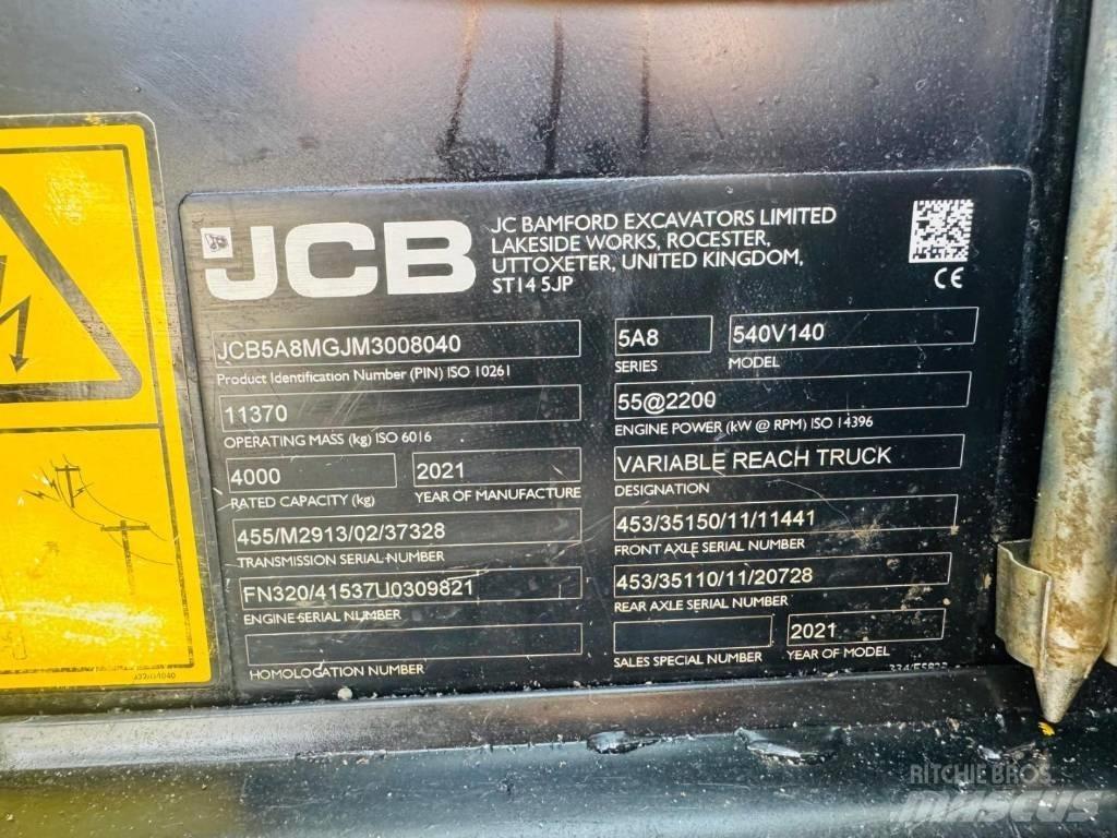 JCB 540-140 Teleskopiskie manipulatori