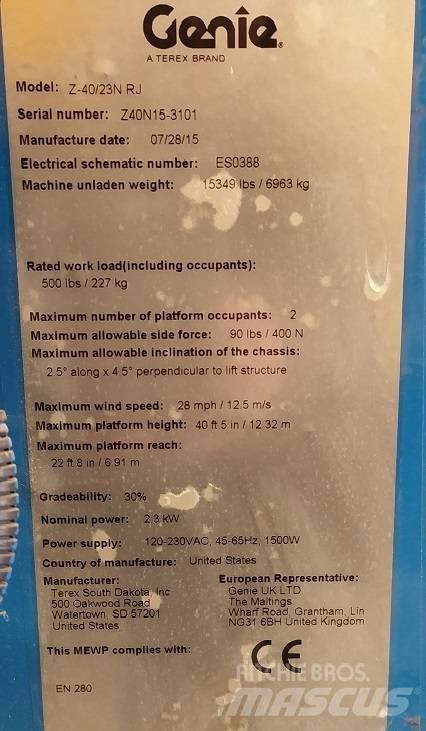 Genie Z 40/23 N RJ Strēles pacēlāji