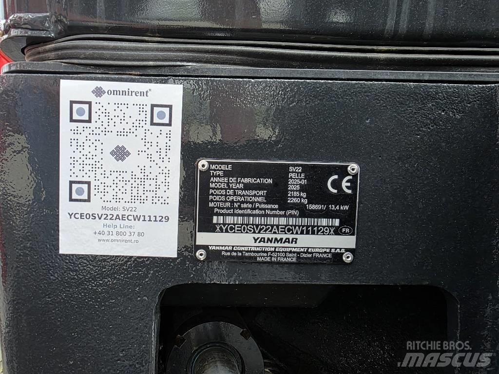 Yanmar SV 22 Mini ekskavatori < 7 t