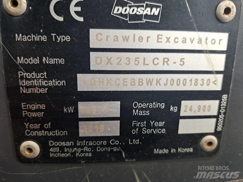Doosan DX 235 LCR-5 Kāpurķēžu ekskavatori