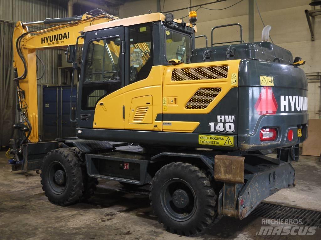 Hyundai HW 140 Ekskavatori uz riteņiem