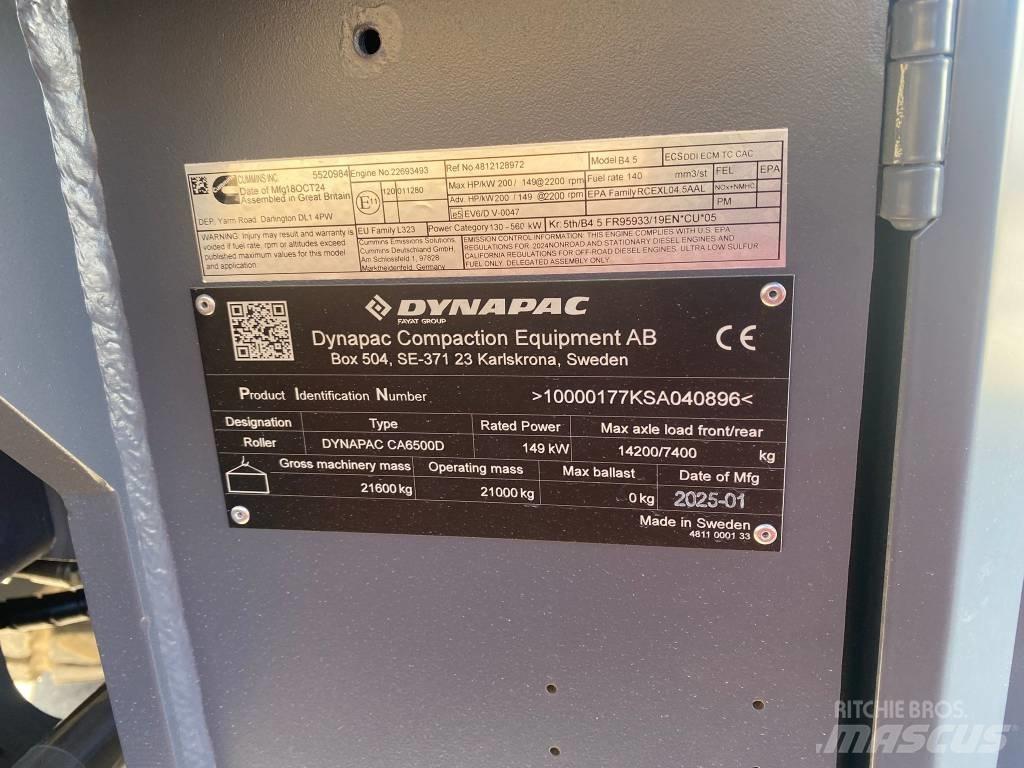 Dynapac CA 6500 D Vienvalča grunts veltņi
