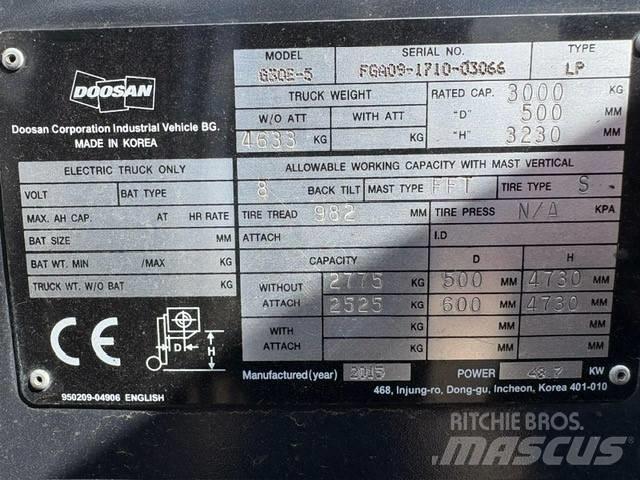 Doosan G 30 E-5 LPG tehnika