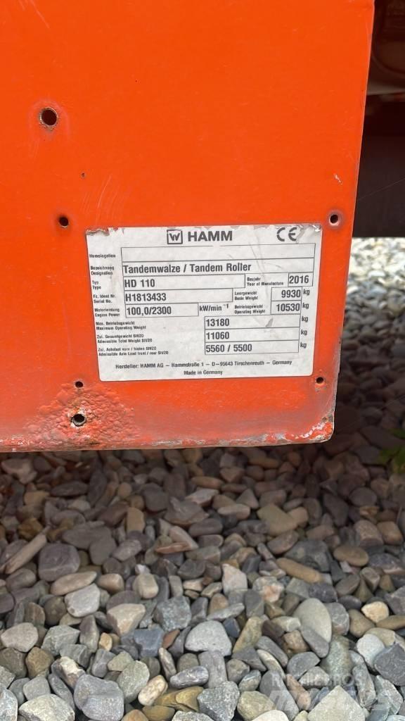 Hamm HD 110 Divvalču grunts veltņi