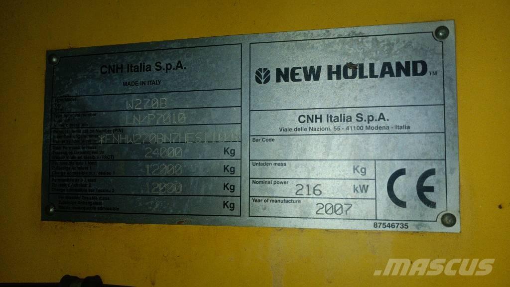 New Holland W 270 B Iekrāvēji uz riteņiem