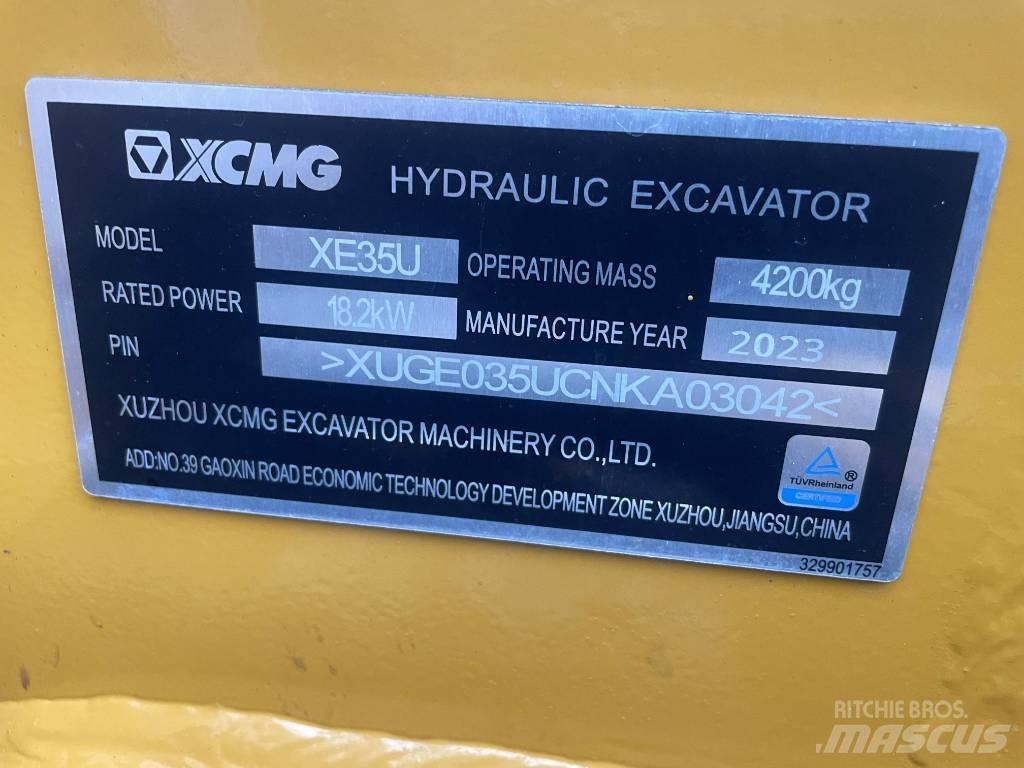 XCMG XE 35 U Mini ekskavatori < 7 t