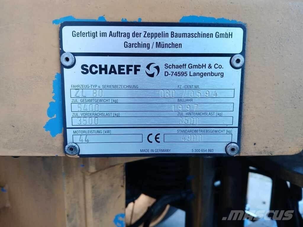 Schaeff ZL 80 Iekrāvēji uz riteņiem